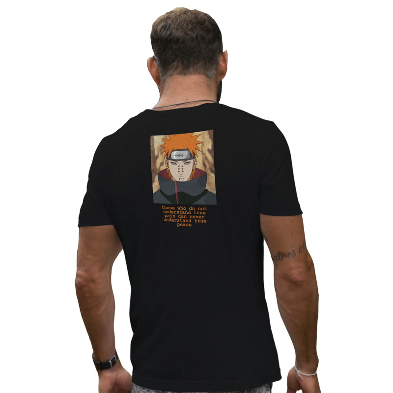 Paperboi Naruto Pain T-shirt - Black - قميص - Size:L